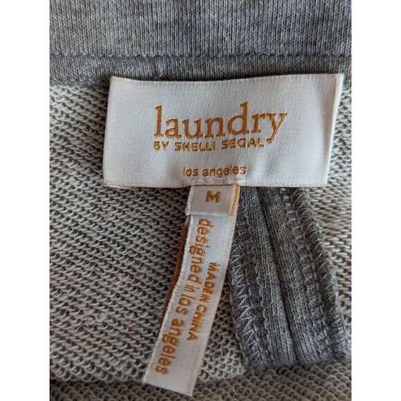 Laundry By Shelli Segal Women Gray Cotton Blend Sweatshirt Dress Size Medium - Picture 9 of 12